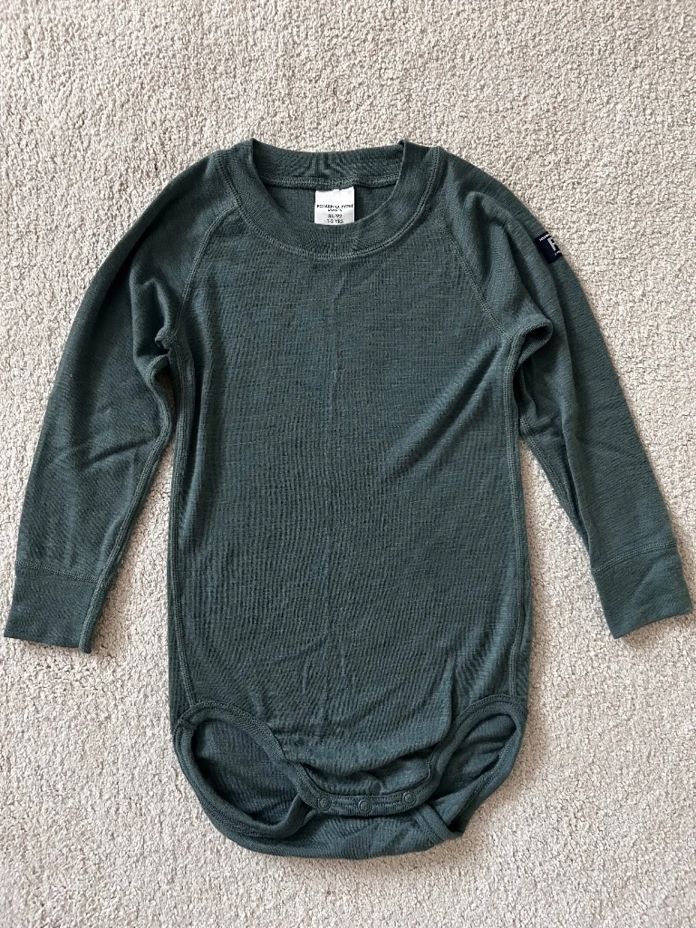 Polarn O Pyret 100% merino wool bodysuit 1-2Y 86/92cm